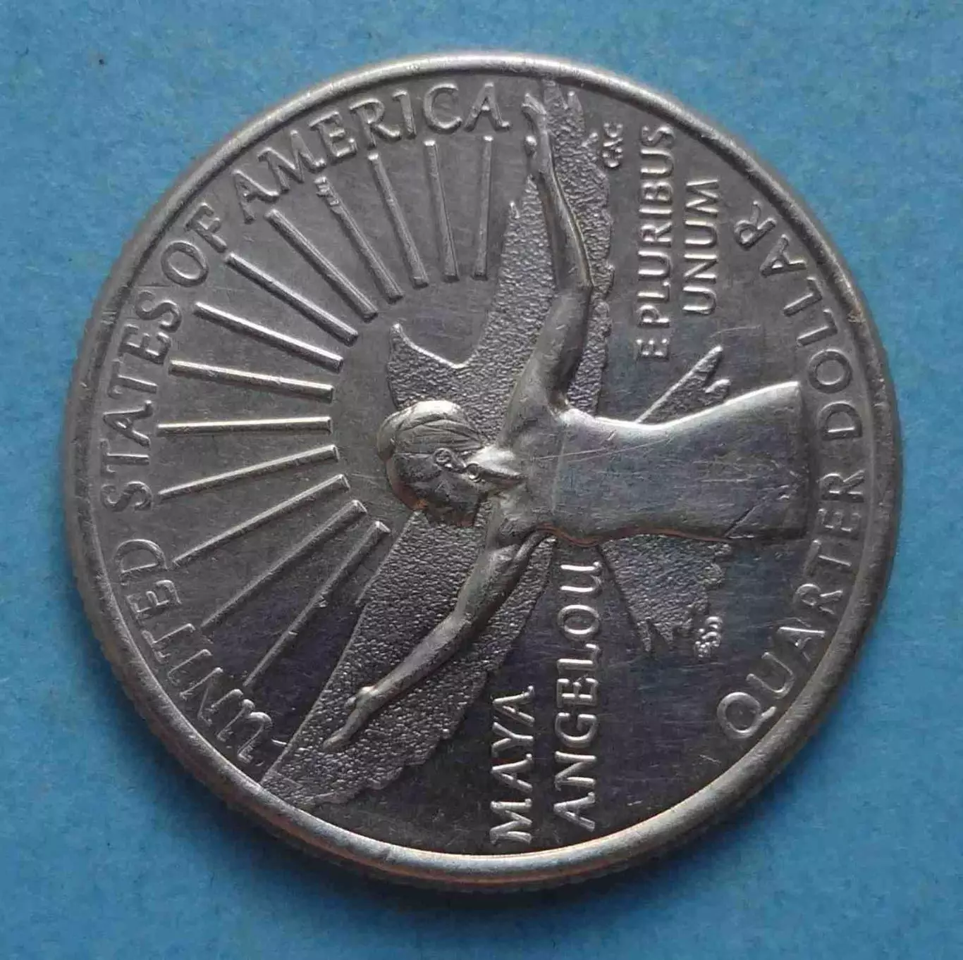 25 центов 2022 США Женщины Америки Писательница Майя Анжелуо (60) 1