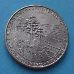 5 центов 2005 года США P 200 лет экспедиции Льюиса и Кларка Выход к океану (60)