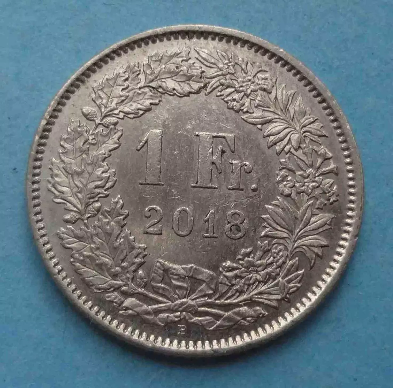 1 франк 2018 года Швейцария (61)