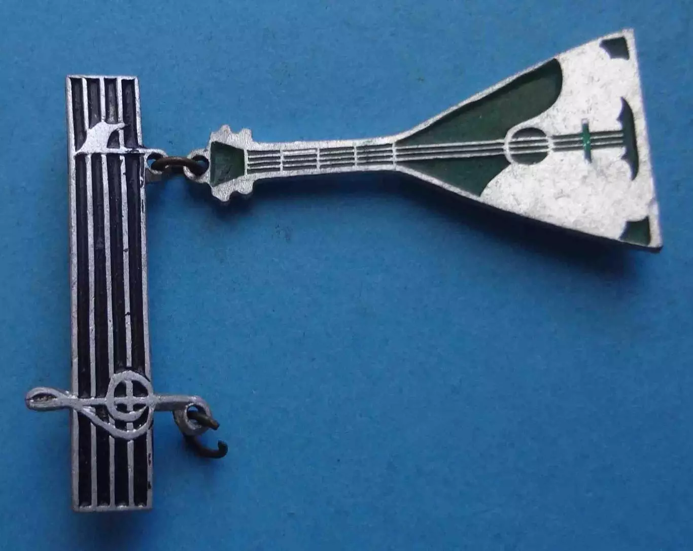 Значок-брошь Балалайка ноты (62) 1