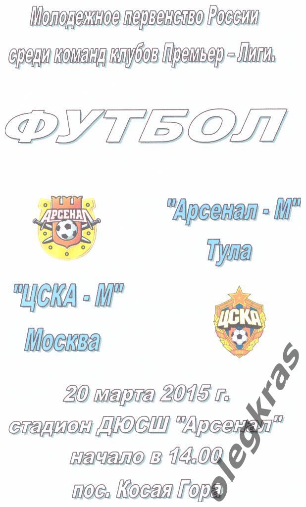 Арсенал-М(Тула)- ЦСКА-М(Москва) - 20.03.2015 г.