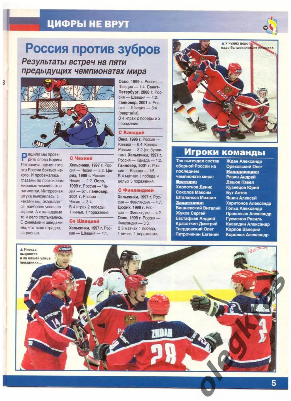 Чемпионат Мира по хоккею. Швеция. 26 апреля - 11 мая 2002 года. ШАЙБУ! 1