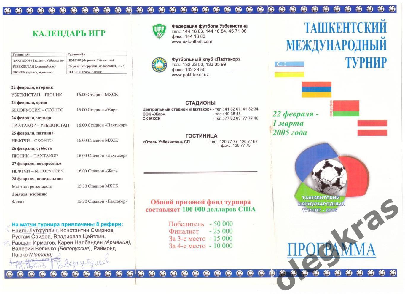 Ташкентский международный турнир. Ташкент, 22 февраля - 1 марта 2005 года.