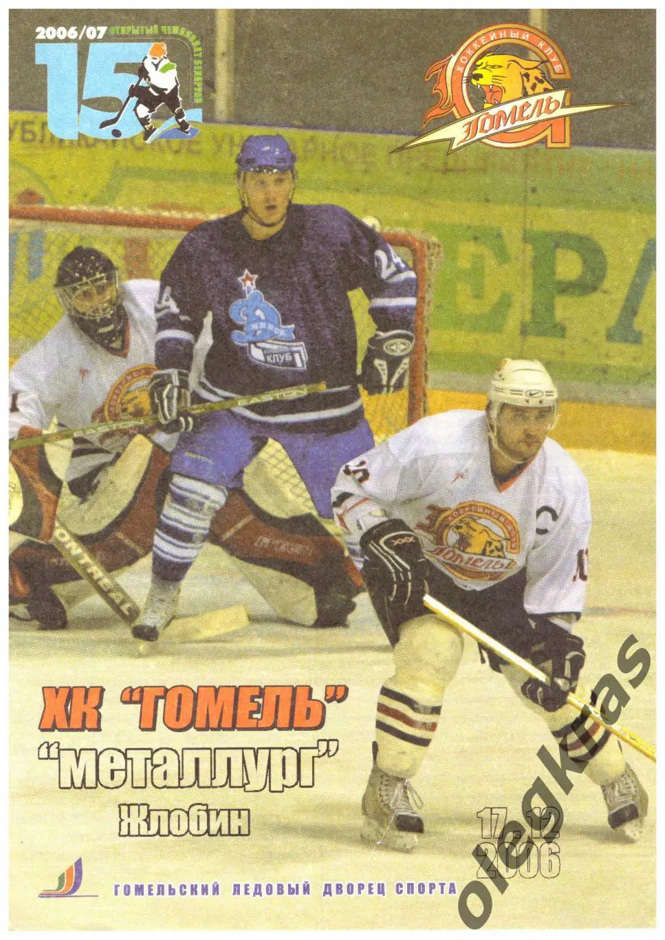 ХК Гомель(Гомель) - Металлург(Жлобин) - 17 декабря 2006 года.