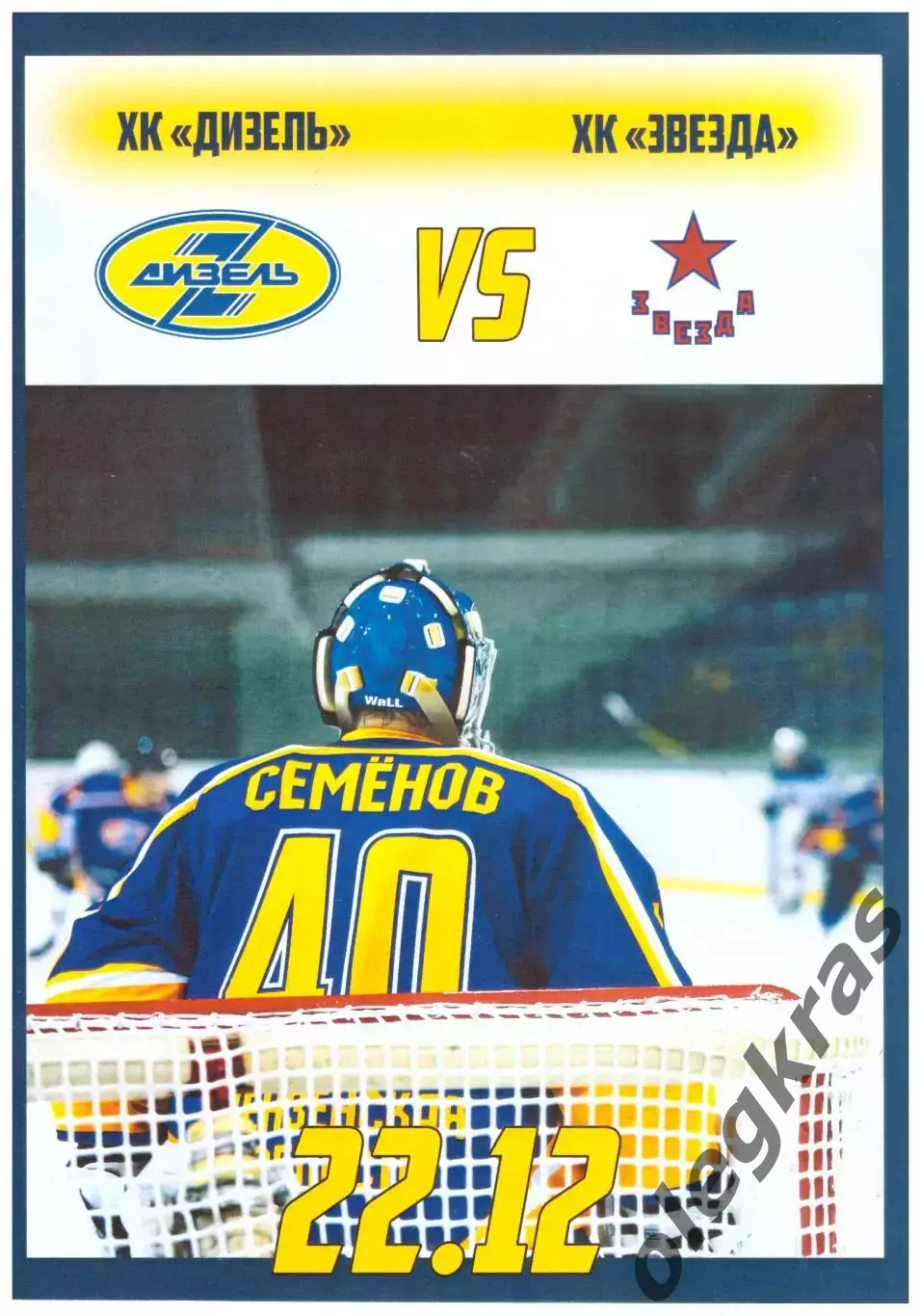 Дизель(Пенза) - Звезда(Чехов) - 22 декабря 2016 года.