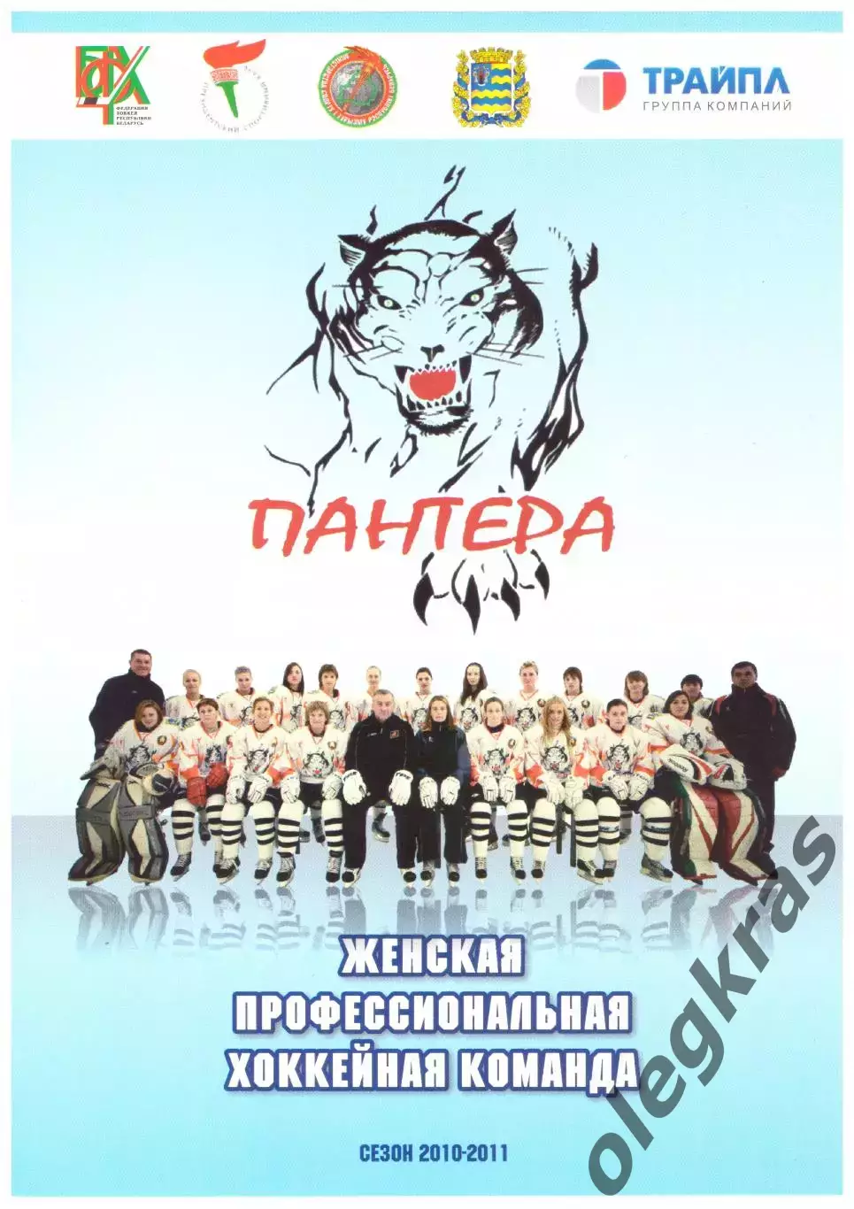 Женская профессиональная хоккейная команда Пантера(Минск). Сезон - 2010/2011.
