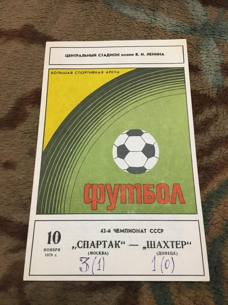 1979 Спартак Москва-Шахтер Донецк