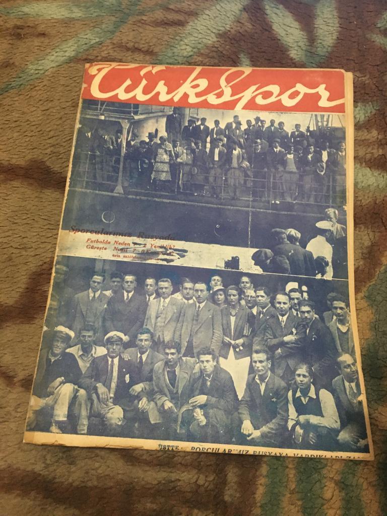 1933 Турецкий журнал о матче с СССР или анонс матча или отчет в описании