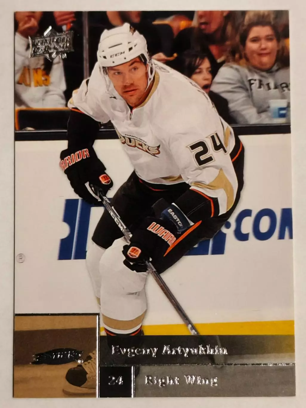 Карточка NHL. Евгений Артюхин/Evgeny Artyukhin Анахайм