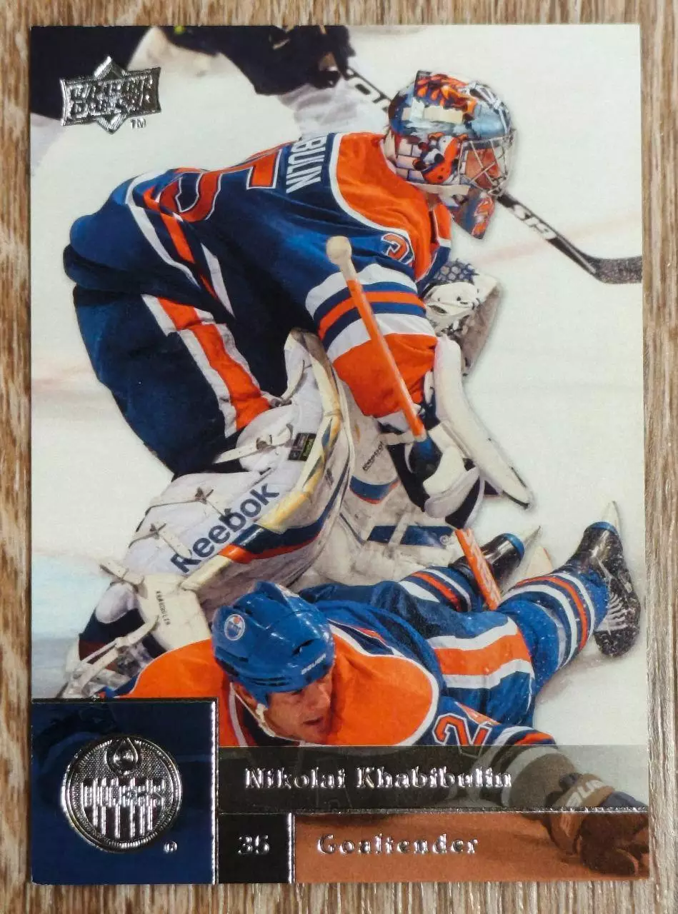 Карточка NHL. Николай Хабибулин/Nikolai Khabibulin Эдмонтон