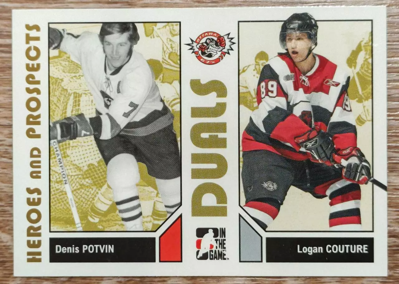Карточка NHL. Денис Потвин/Логан Кутюр Denis Potvin/Logan Couture Оттава 67