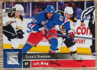 Карточка NHL. Дональд Брашир/Donald Brashear Нью-Йорк Рейнджерс