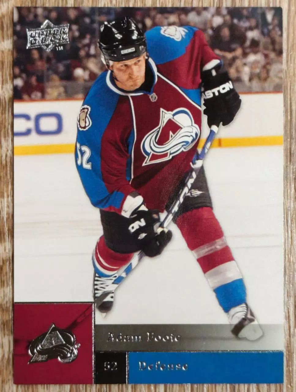 Карточка NHL. Адам Фут/Adam Foote Колорадо