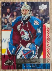 Карточка NHL. Крейг Андерсон/Craig Anderson Колорадо