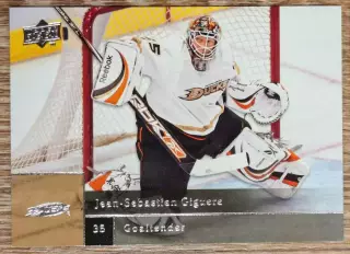 Карточка NHL. Жан-Себастьян Жигер/Jean-Sebastien Giguere Анахайм