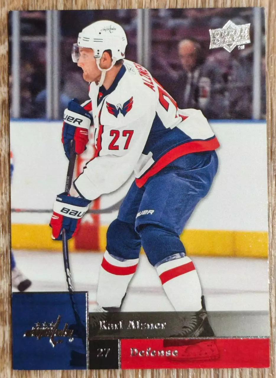 Карточка NHL. Карл Алзнер/Karl Alzner Вашингтон