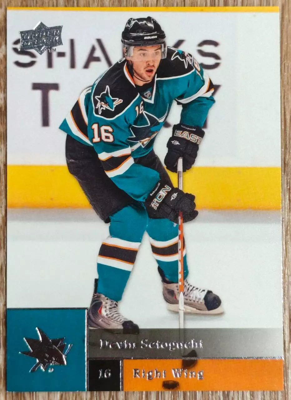Карточка NHL. Девин Сетогучи/Devin Setoguchi Сан-Хосе