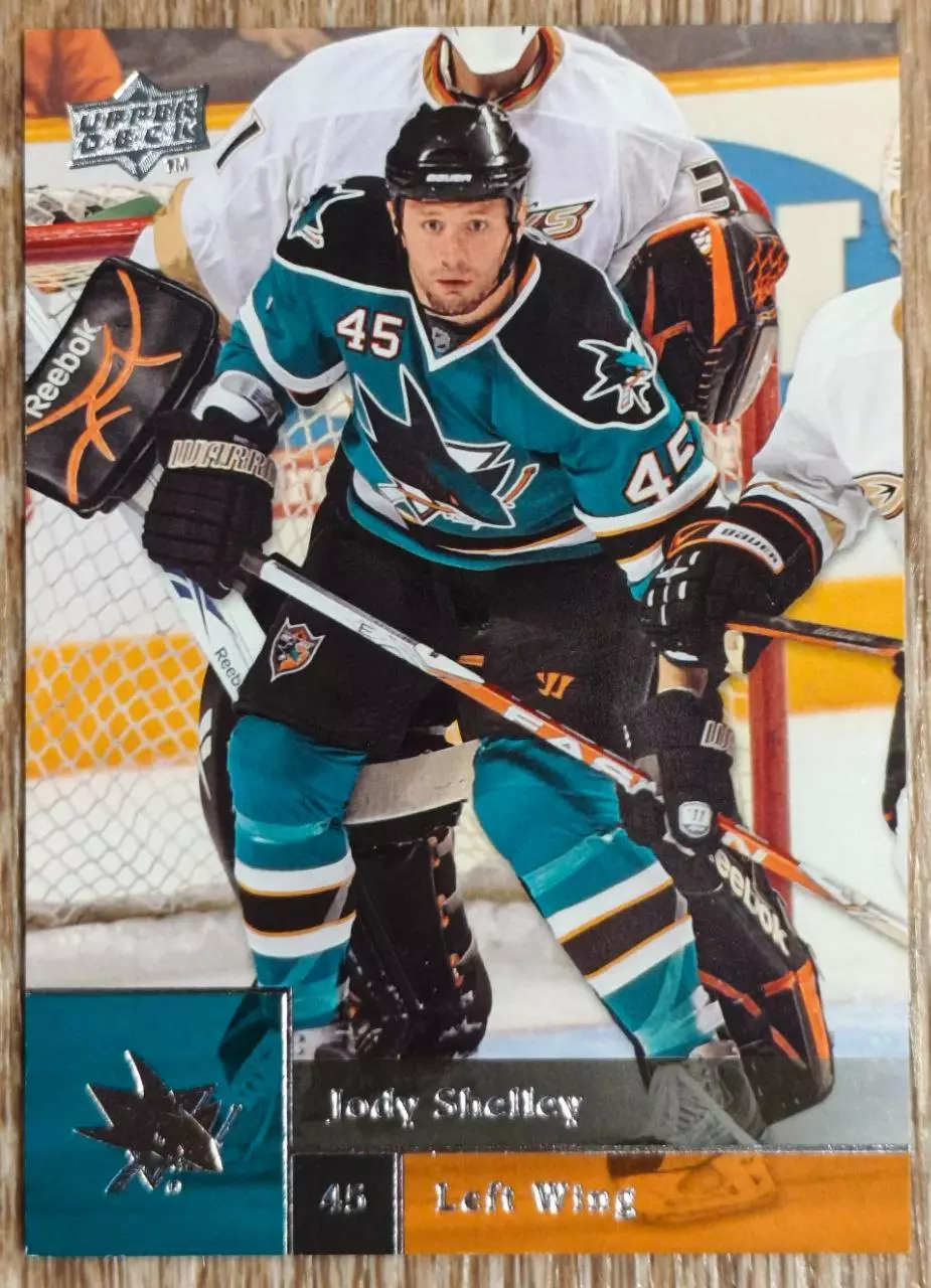 Карточка NHL. Джоди Шелли/Jody Shelley Сан-Хосе