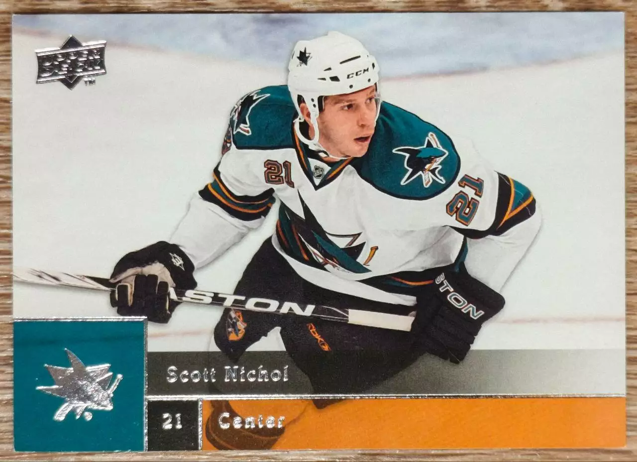 Карточка NHL. Скотт Никол/Scott Nichol Сан-Хосе