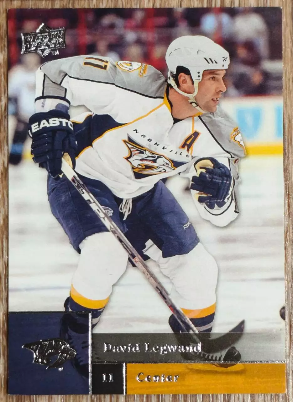 Карточка NHL. Дэвид Легуанд/David Legwand Нэшвилл