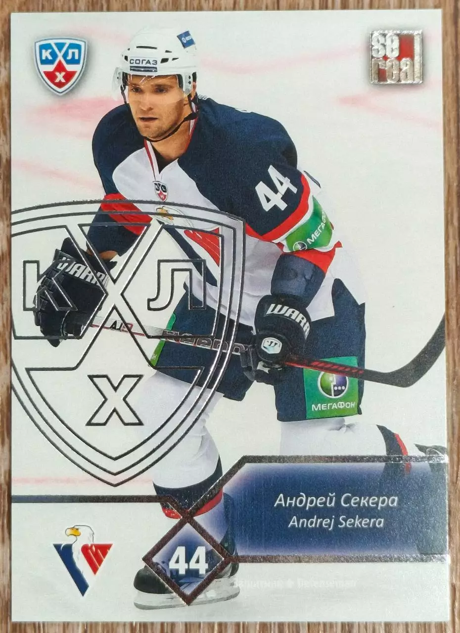 Карточка КХЛ. Андрей Секера Слован. 2012-2013 SeReal