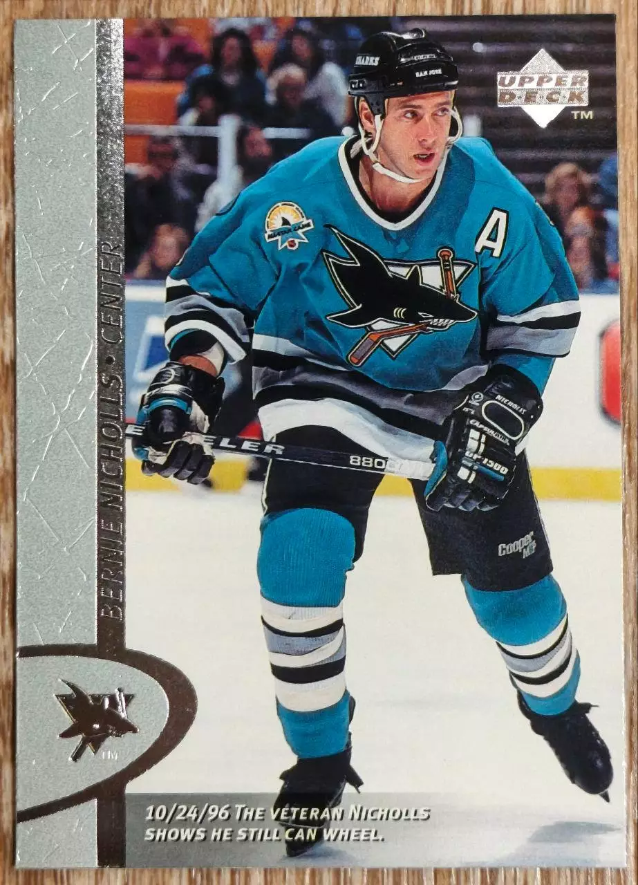 Карточка NHL. Берни Николлс/Bernie Nicholls Сан-Хосе