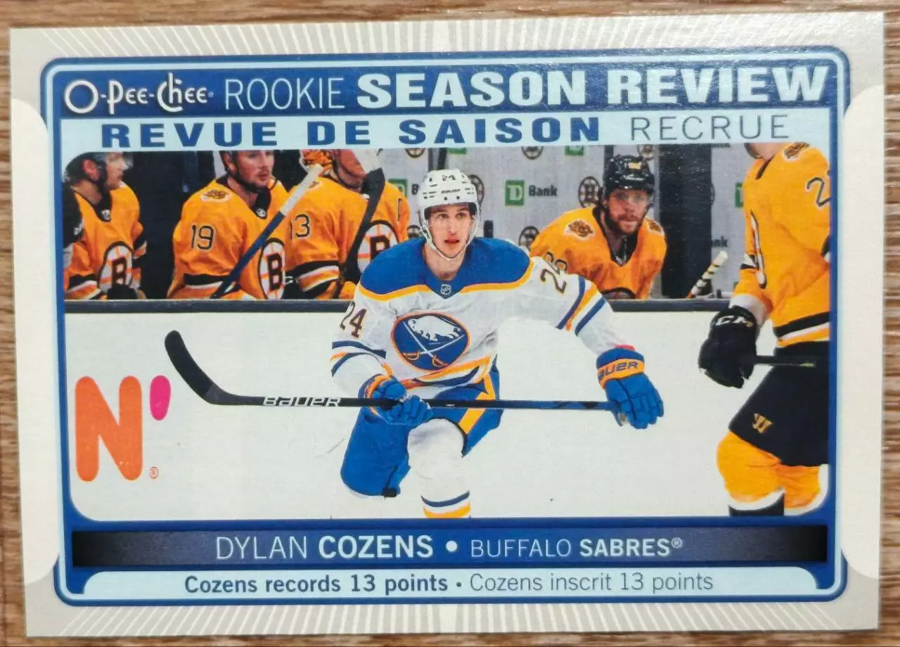 Карточка NHL. Дилан Козенс/Dylan Cozens Баффало