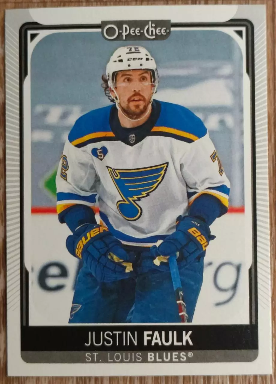 Карточка NHL. Джастин Фолк/Justin Faulk Сент-Луис