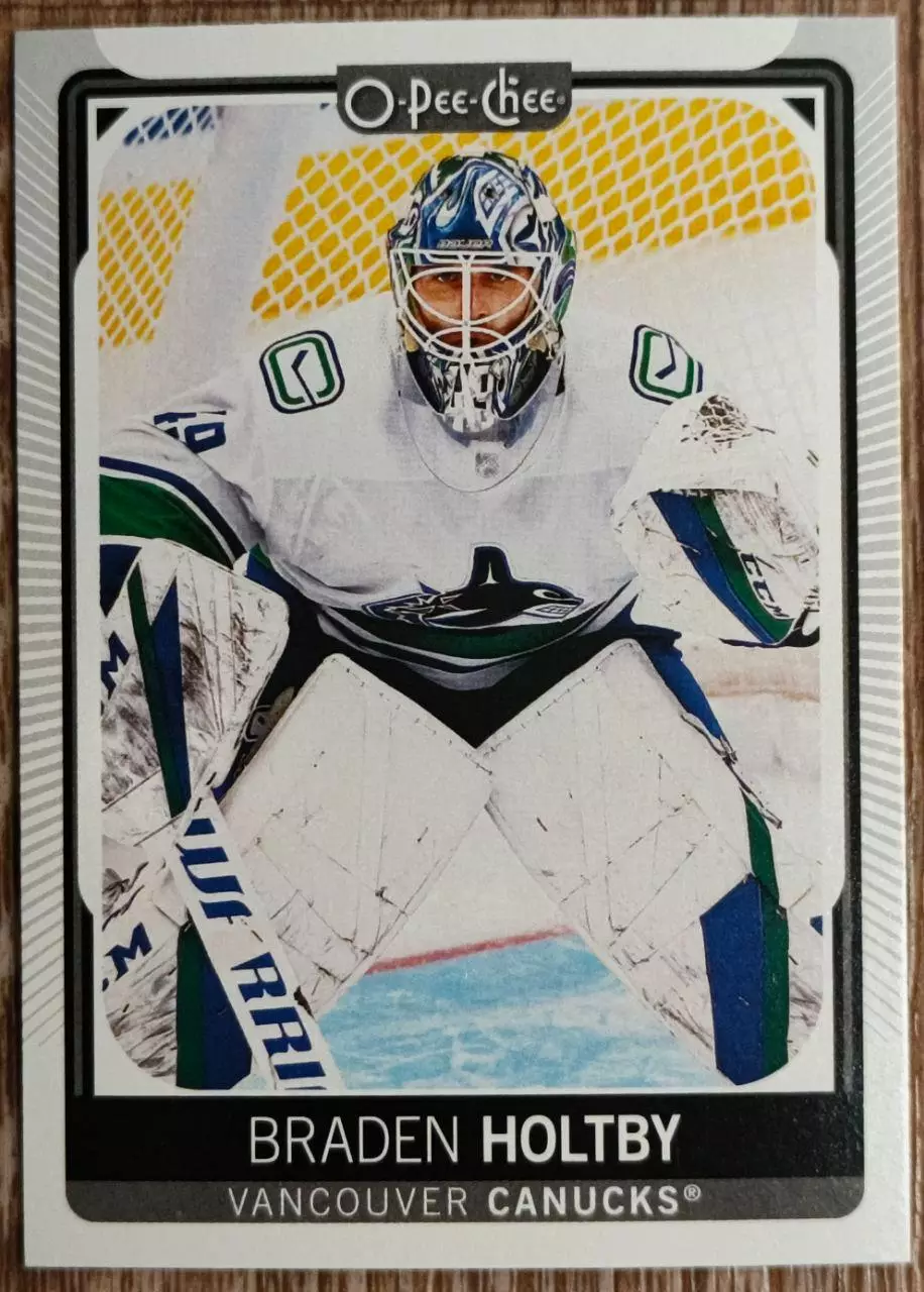 Карточка NHL. Брэйден Холтби/Braden Holtby Ванкувер