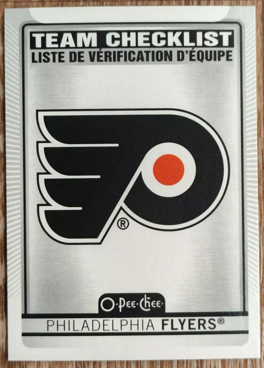 Карточка NHL. Чеклист/Checklist. O-Pee-Chee 2021-2022. Филадельфия