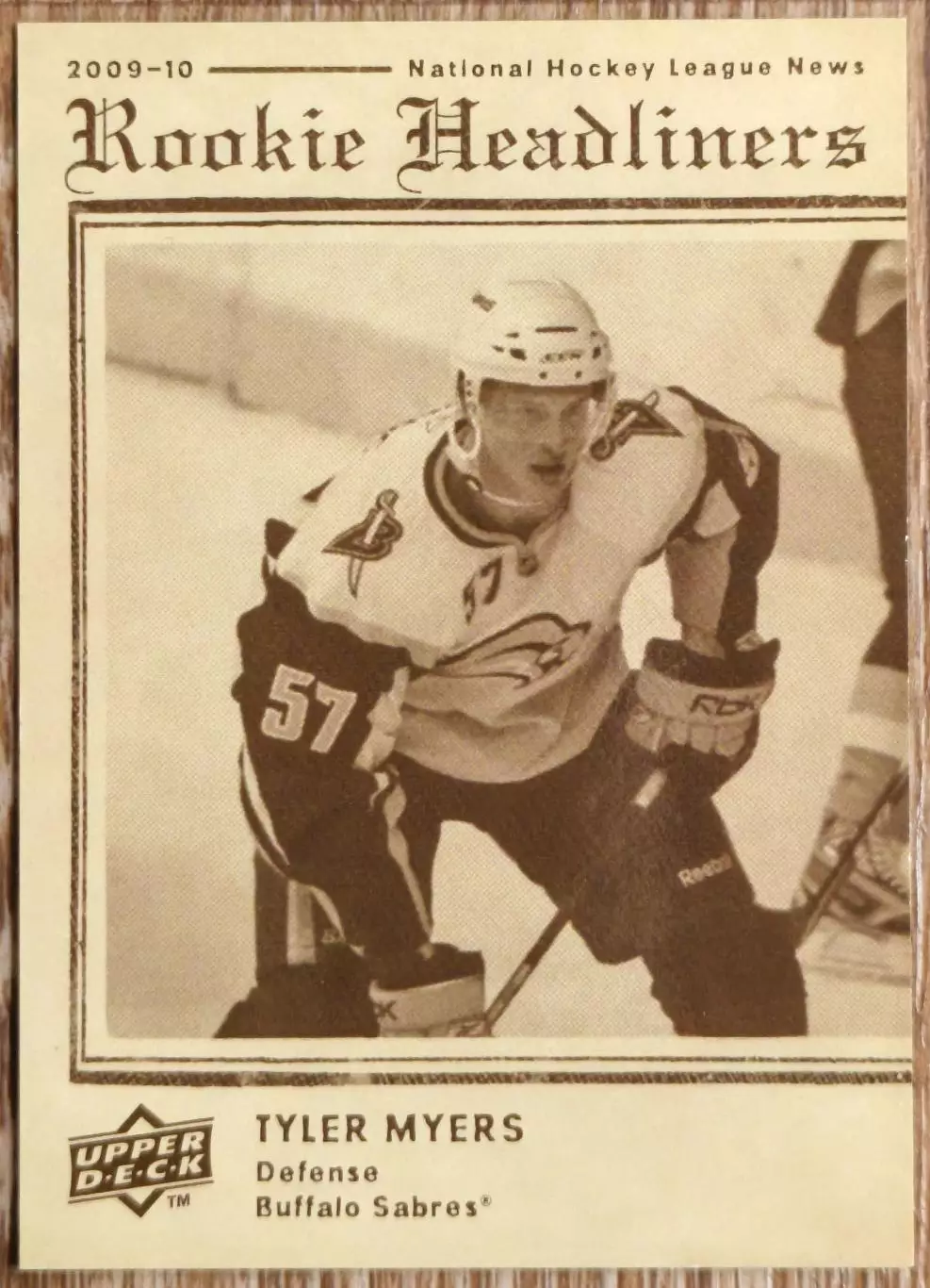 Карточка NHL. Тайлер Майерс/Tyler Myers Баффало