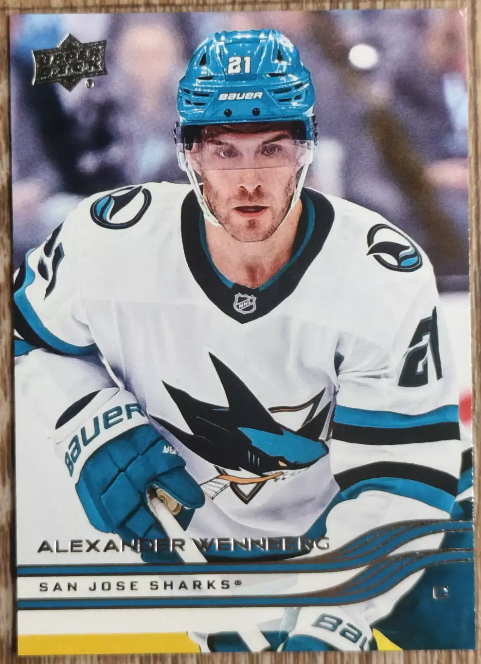 Карточка NHL. Александр Веннберг/Alexander Wennberg Сан-Хосе