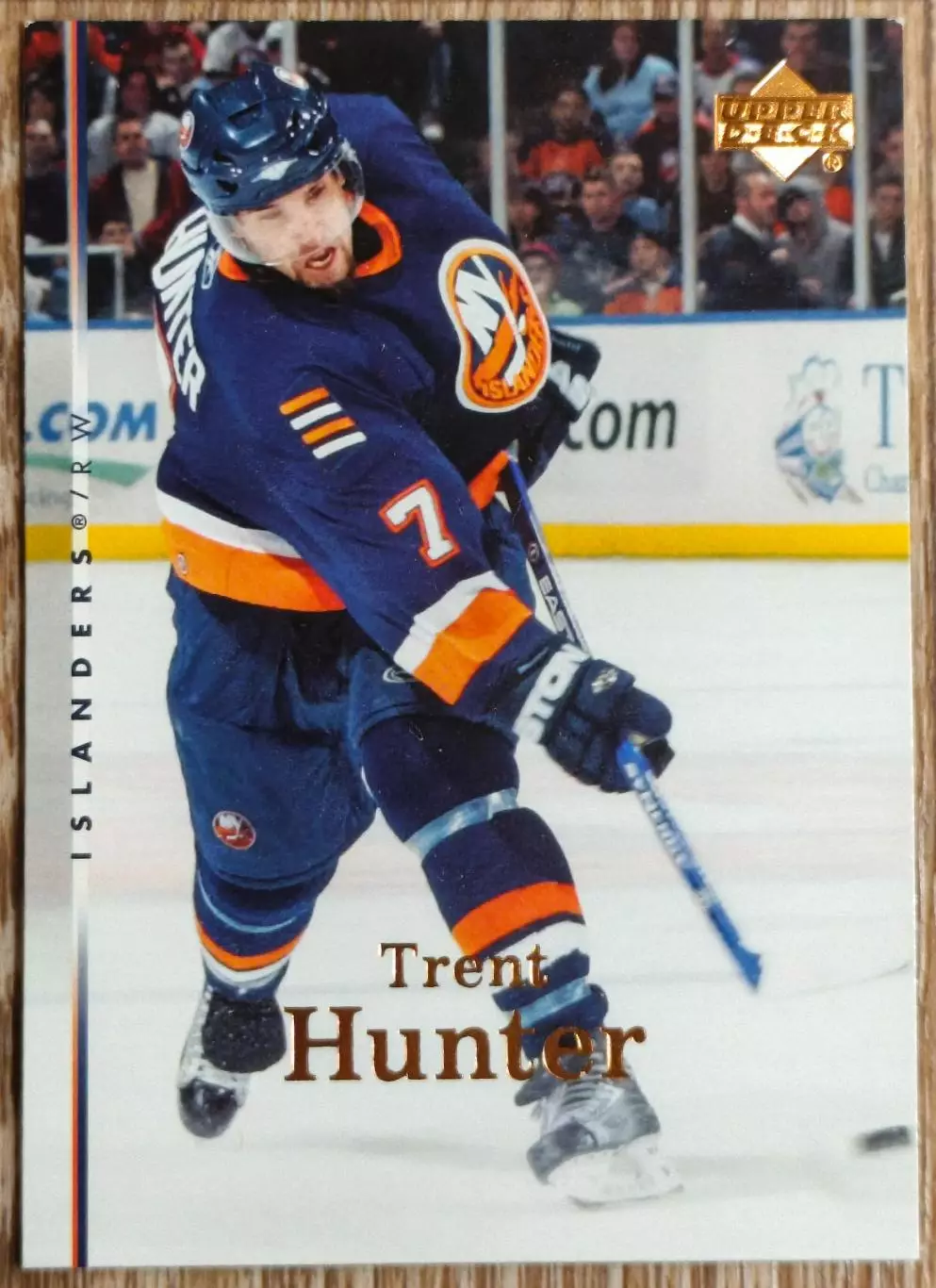 Карточка NHL. Трент Хантер/Trent Hunter Нью-Йорк Айлендерс