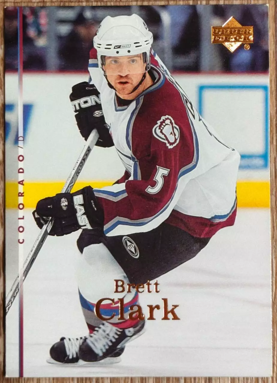 Карточка NHL. Бретт Кларк/Brett Clark Колорадо