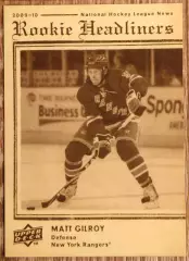 Карточка NHL. Мэттью Гилрой/Matt Gilroy Нью-Йорк Рейнджерс