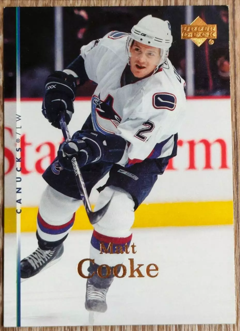 Карточка NHL. Мэтт Кук/Matt Cooke Ванкувер
