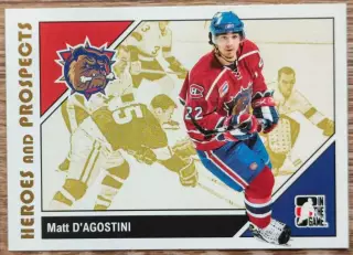 Карточка NHL. Мэтт Д’Агостини/Matt D’Agostini Гамильтон/Hamilton