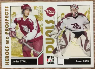 Карточка NHL. Джордан Стаал/Тревор Кэнн Jordan Staal/Trevor Cann Петерборо
