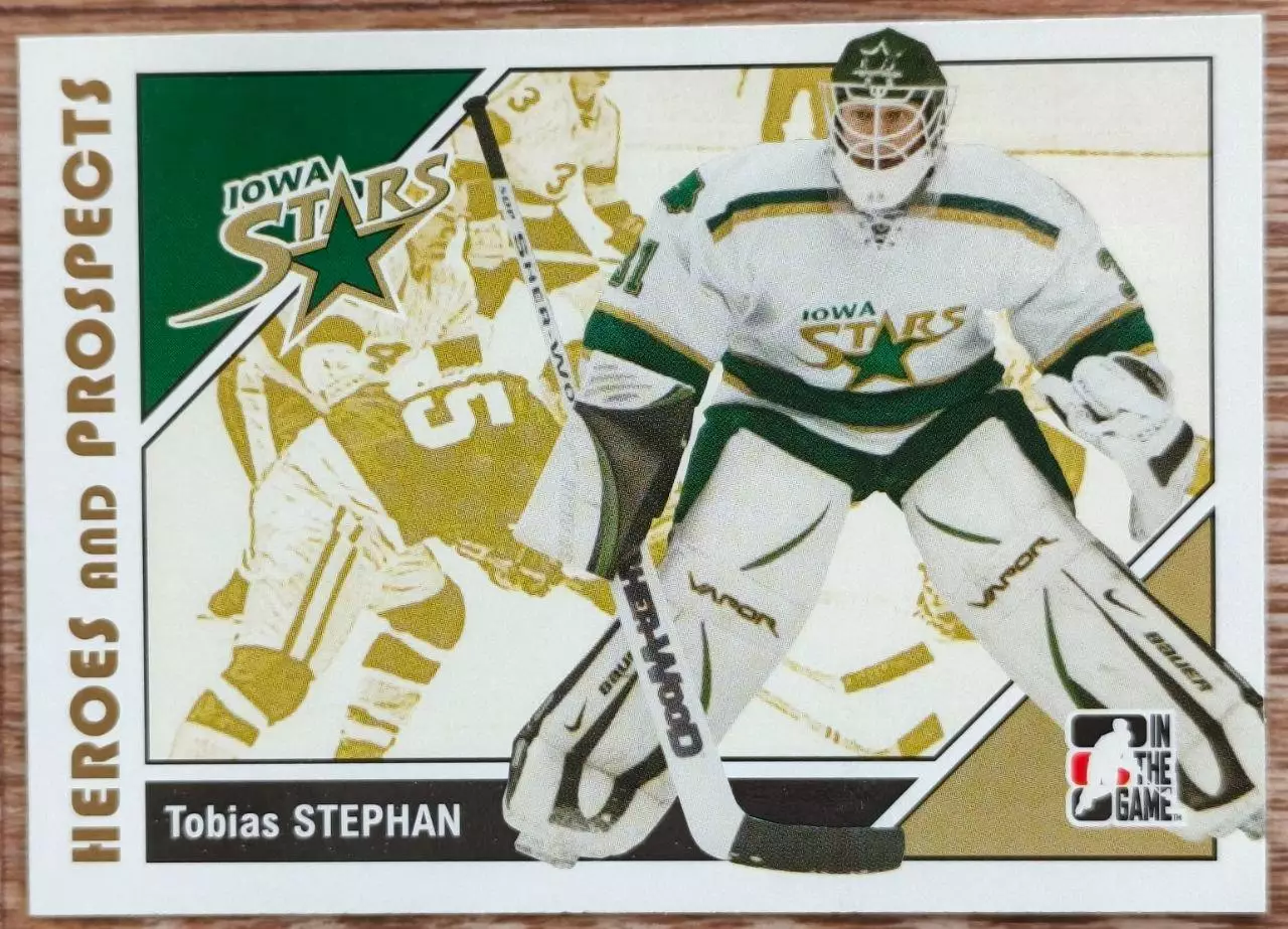 Карточка NHL. Тобиас Штефан/Tobias Stephan Айова/Iowa