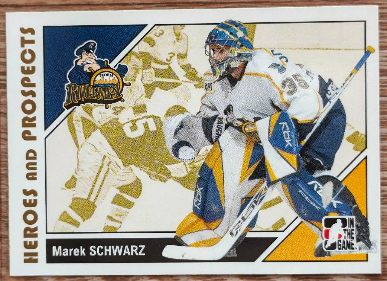 Карточка NHL. Марек Шварц/Marek Schwarz Пеория/Peoria