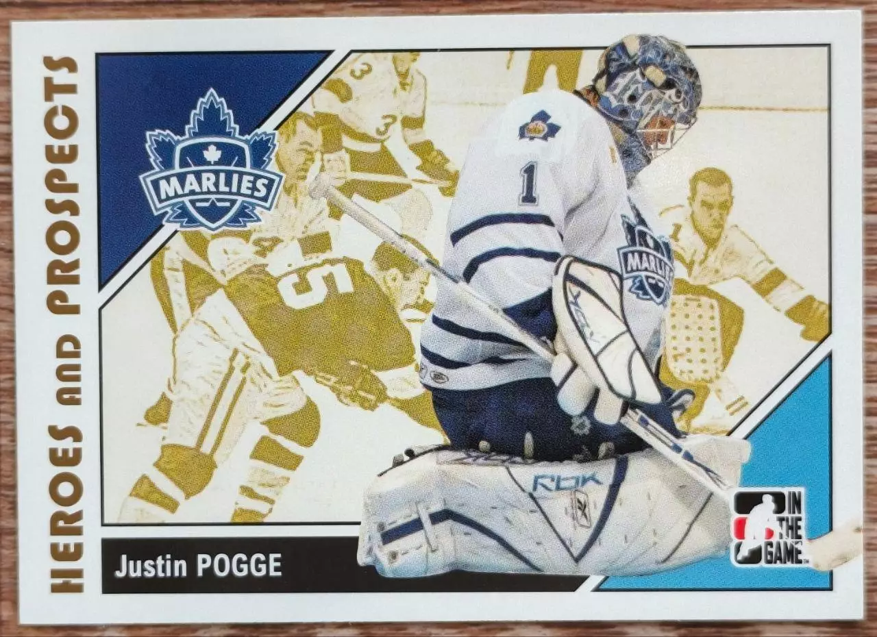 Карточка NHL. Джастин Погге/Justin Pogge Торонто/Toronto