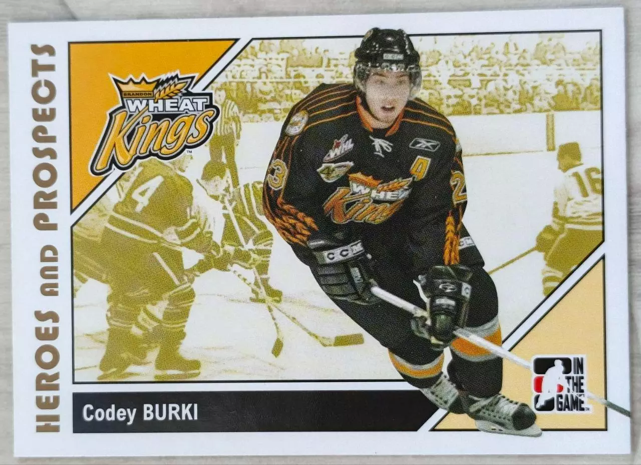 Карточка NHL. Коди Бурки/Codey Burki Брэндон/Brandon