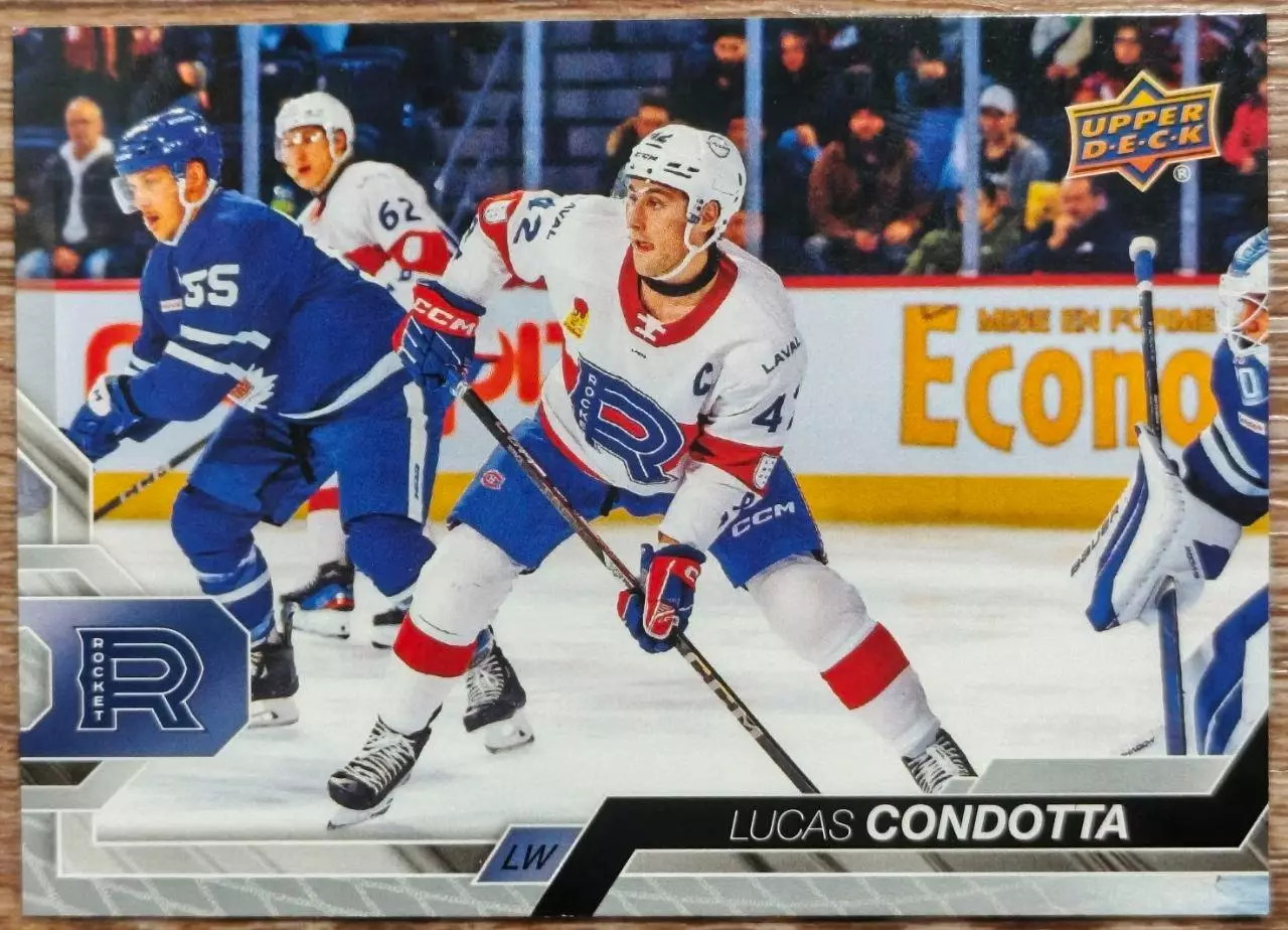 Карточка AHL. Лукас Кондотта/Lucas Condotta Лаваль/Laval
