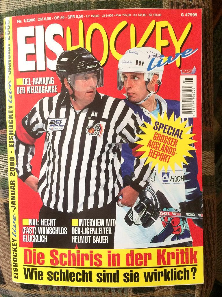 Журнал о немецком хоккее Eishockey Live Январь 2000