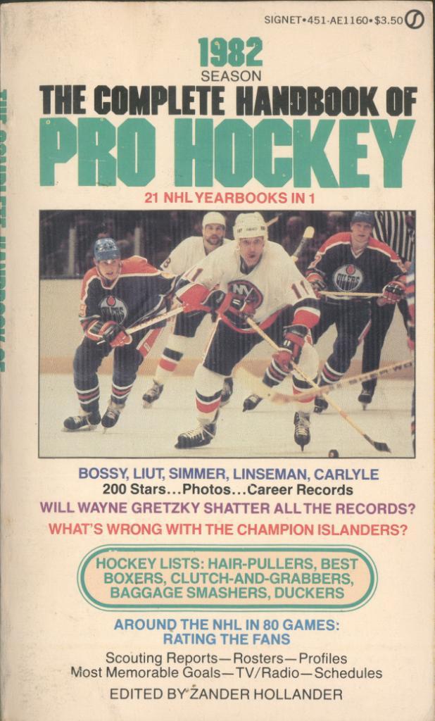 The complete handbook of Pro Hockey. Season 1982