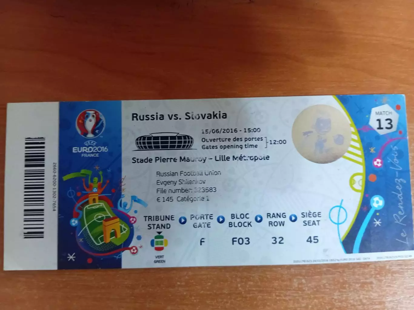 билет евро 2016 россия словакия