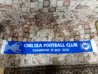 шарф лицензированный челси победитель лиги чемпионов 2012