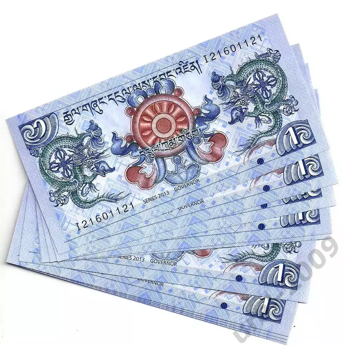 Бутан, 1 нгултрум 2013 год! UNC, ПРЕСС, ИЗ ПАЧКИ!