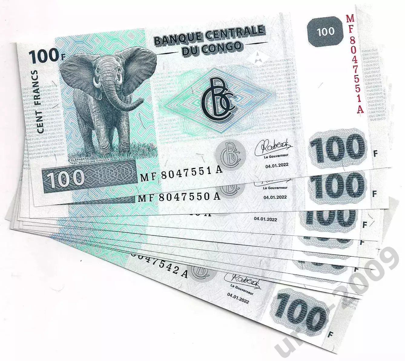 Конго, 100 франков 2022 год! UNC ПРЕСС ИЗ ПАЧКИ!