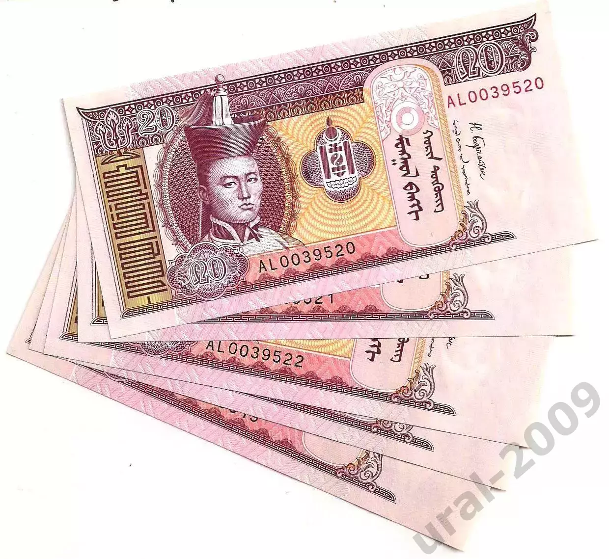 Монголия, 20 тугриков 2017 год! UNC, ПРЕСС из пачки!